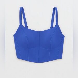 Aerie long line sports bra, royal blue color